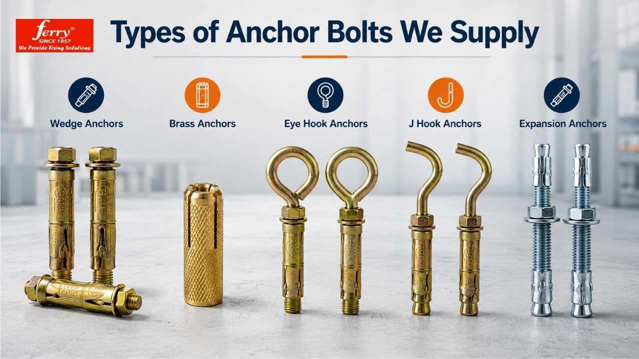 types of anchor bolt
